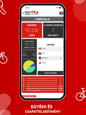 MillióLépés android App screenshot 2